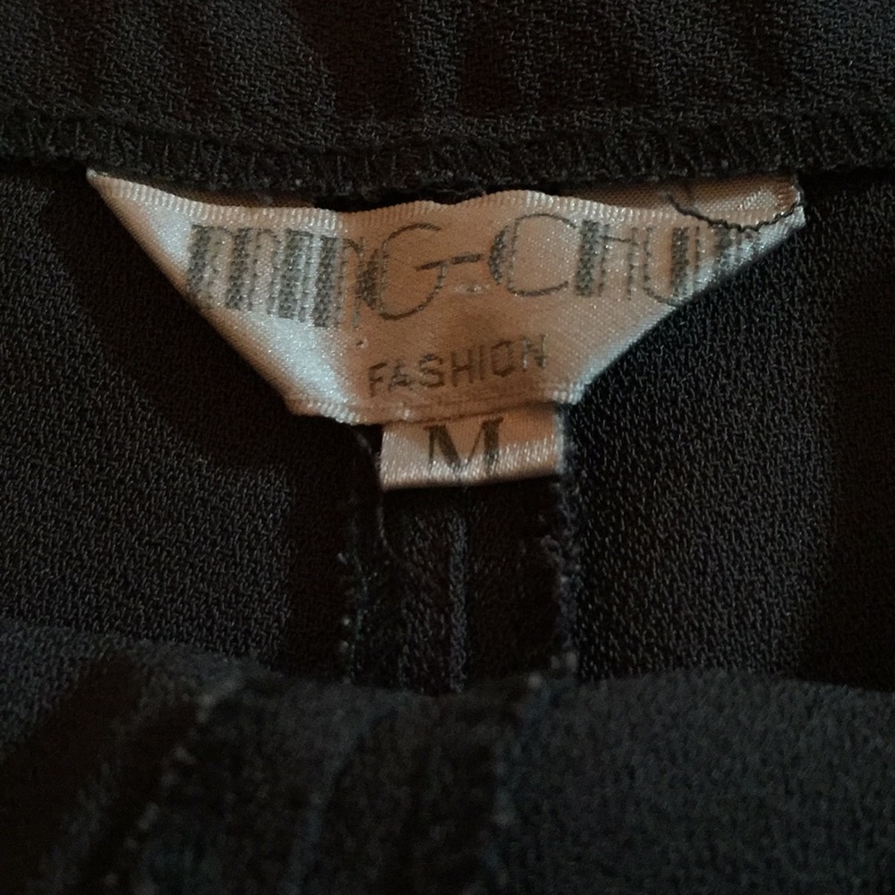 Ming Chun Relaxed Fit Charcoal Gray Dress Slacks View 3